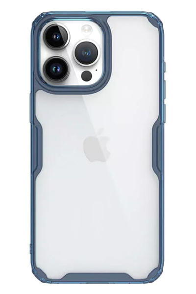 Nillkin θήκη Nature Pro για iPhone 15 Pro, διάφανη-μπλε