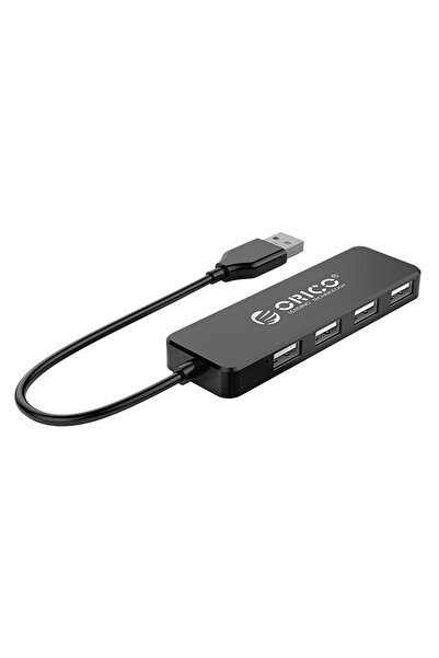 Orico USB hub FL01, 4x θυρών, USB 2.0, 480Mbps, USB σύνδεση, μαύρο