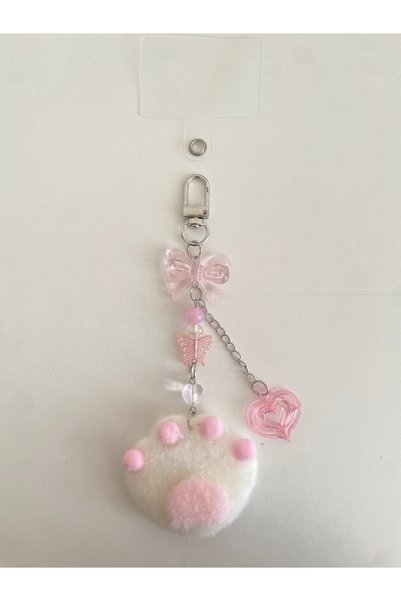Sakura Konsept Butik حقيبة خرزية وحلية للهاتف بلون الباستيل، حلية Whimsy Y2K
