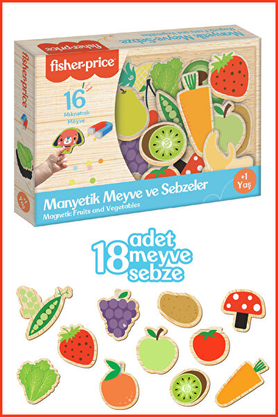 Empressco Mıknatıslı Meyve ve Sebze Puzzle, Buzdolabı ve Metal Yüzeylere Yapışır