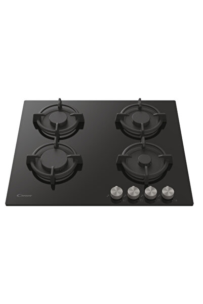 Candy CVG6PXLPG | Built-In Gas on Glass Hob 60cm | 4 Burners, 7kW, Black Temp...