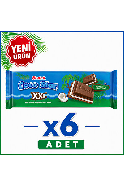Ülker Cocostar Bisküvili Big Tablet Çikolata (97 g) x6 adet