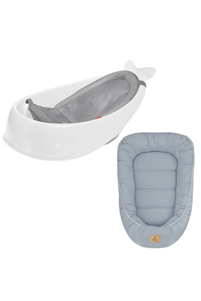 Qmini Set Cadita inteligenta, Skip Hop, Pentru 3 etape de crestere, Alb si co...