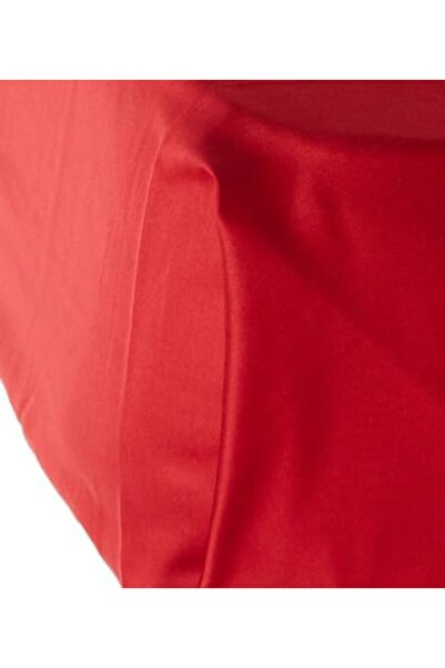 Yıldızan Msa Shop 60179215 Basic Satin Duvet Cover Set, Double, Red 931845