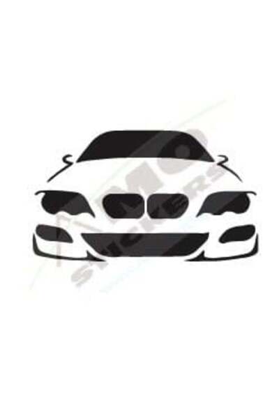 Amo-Stickers Αυτοκόλλητο αυτοκινήτου εμπρός BMW 25εκ. Σκούρο Γκρι