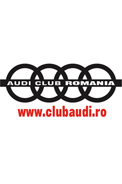 Amo-Stickers Sticker Auto Club Audi 25cm Negru