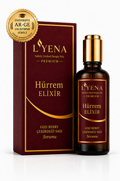 LYENA Premium Hürrem Elixir Goji Berry Yağı Yüz Bakım Serumu 50 ml – Hızlı Em...