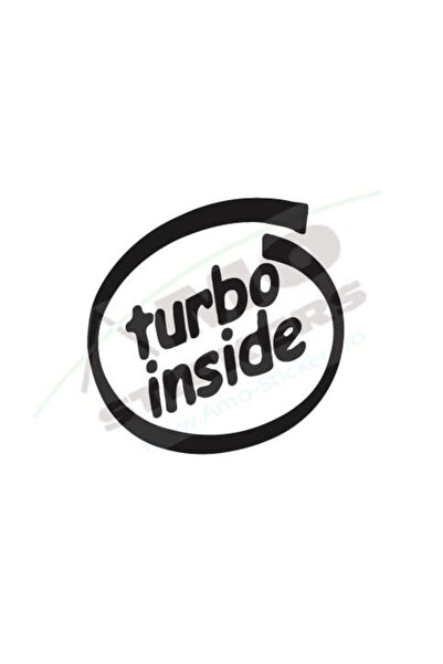 Amo-Stickers Car Sticker Turbo Inside 25cm Green