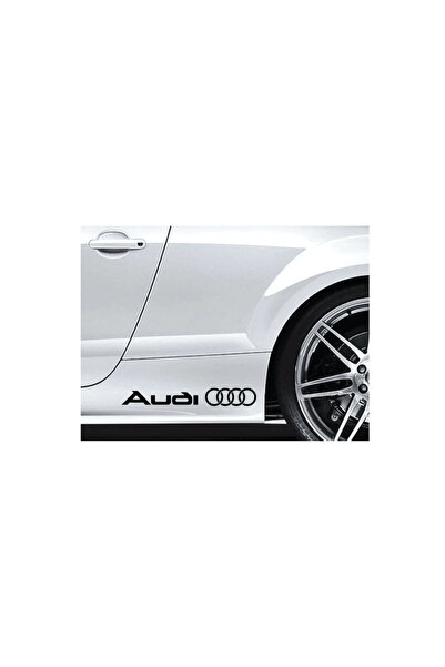 Amo-Stickers Sticker Audi logo praguri 30cm Argintiu