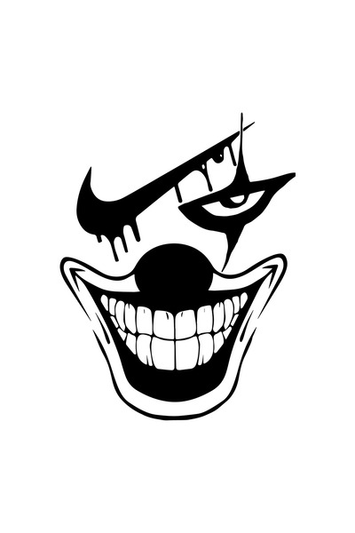 Amo-Stickers Стикер за кола Жокер Найк 40см Зелен