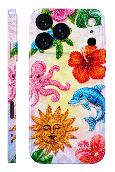 WANNA PROTECT iPhone 17 Pro Max Sea Summer Protect Slim Parlak Tam Kaplayan B...
