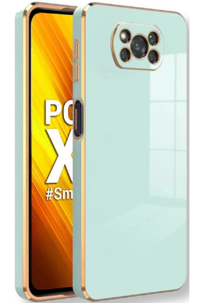 Bodycell Gold Plated - Θήκη Σιλικόνης Xiaomi Poco X3 / X3 Pro / X3 NFC - Mint...