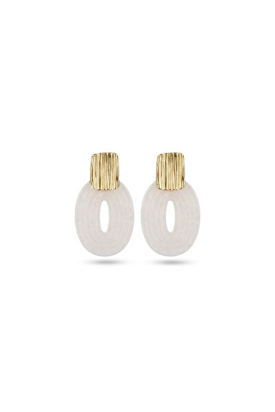 Charmist Steel Nova Earrings White