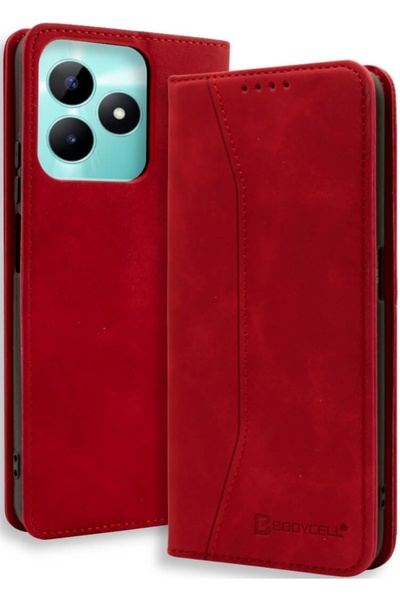 Bodycell Θήκη Πορτοφόλι - Realme C51 - Book Case - Red