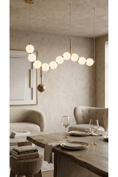 Vinner Feasta Modern Kristal Tasarım Avize - Dekoratif Salon ve Yemek Odası A...