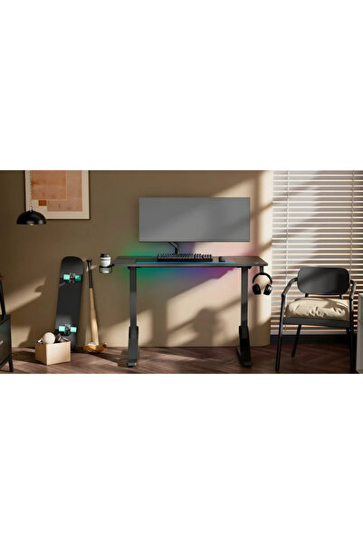 EXVEGA Neo Manuel Yükseklik Ayarlı Rgb Oyuncu Masası