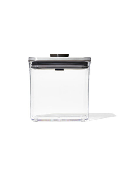 Oxo Recipient dreptunghiular OXO, 1.6l, Inox, Gri/Transparent