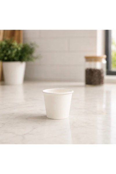 NO BRAND White Paper Cups for Hot Drinks Arabic Coffee - Multiple Sizes 150Pcs