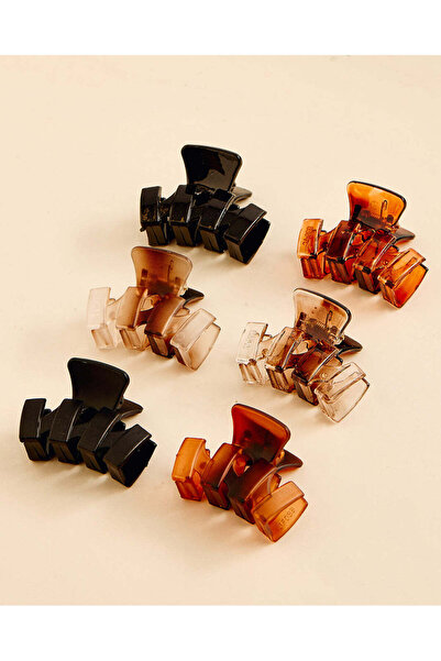 REDTAG Women Assorted 6 Pieces Hair Clip Set