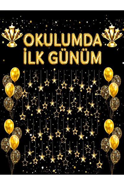 PROMISEBACKDROP2 200X200 cm ,,Okuluna Hoş Geldin Okul Etkinlik Kumaş Fon