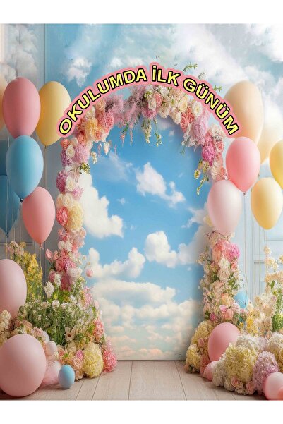 PROMISEBACKDROP2 250X200 cm ,Okulumda İlk Günüm, Macera Başlıyor ,Okul Etkinl...