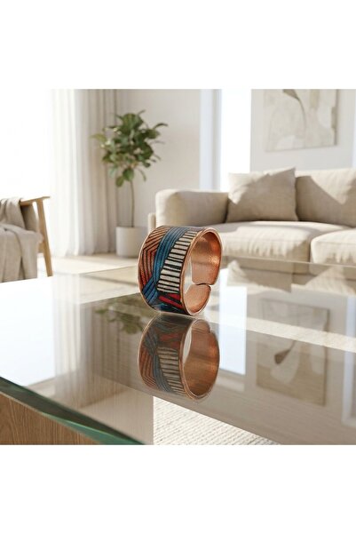 Erol Bakır New Series 101 Bijouterie Ring 100% Handmade Copper