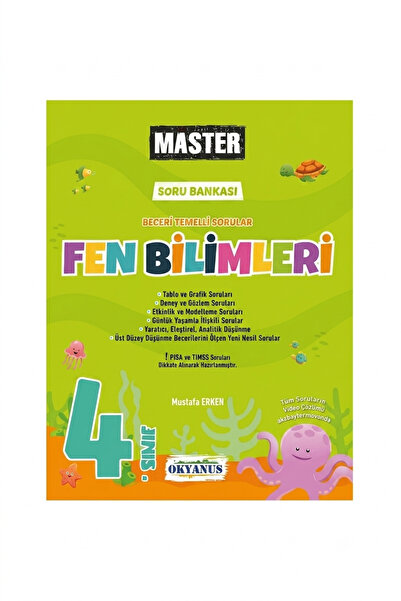 Okyanus Yayıncılık 4. Sınıf Fen Bilimleri Master Soru Bankası