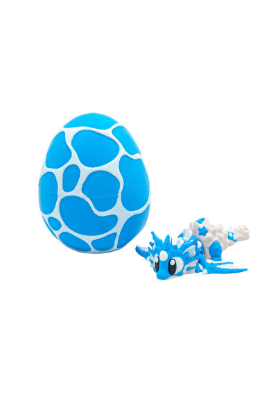 Eva Prints Set Mini Dragon de Mare cu Ou de Dragon, figurina articulata print...