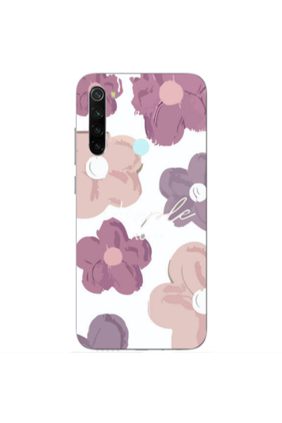 Other Xiaomi Redmi Note 8 Flowers 2 Transparent Silicone TPU Θήκη
