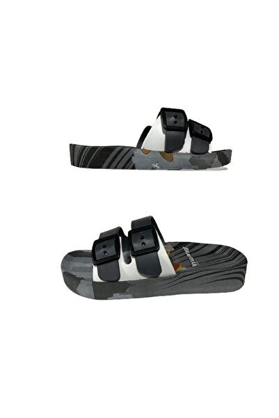 GEZER - Boys' Figured Double Buckle Non-Slip Sole Daily Slippers