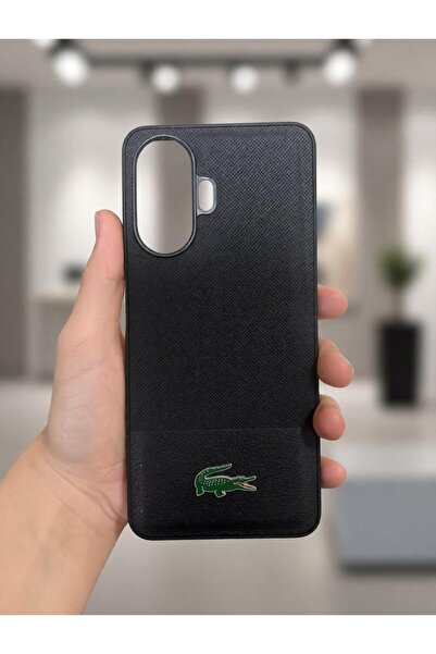 TECNOTREND Redmi A7 Pro 5G Uyumlu L-acoste Deri Silikon Telefon Kılıfıdır