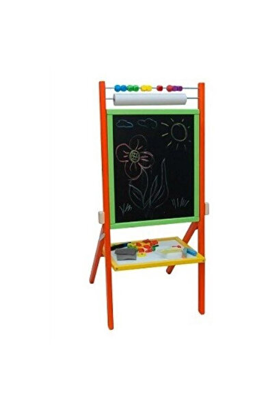 3toysm Tabla educativa rotativa 3in1 cu rola de hartie multicolor 0x7x44cm