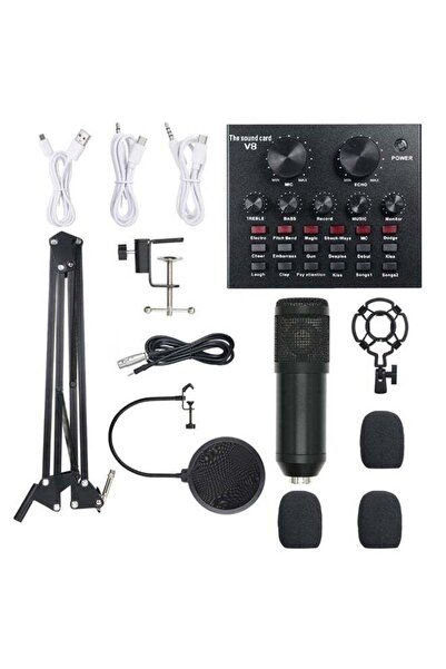 AT 13-Piece Multi-Functional Live Sound Card Set Black/White