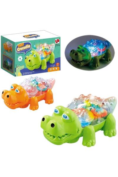 Trifox Jucarie interactiva/figurina Crocodil cu lumina si sunet, cu mecanism ...