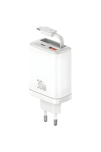 Usams Încărcător USB GaN de 30W CC296 cu cablu USB-C