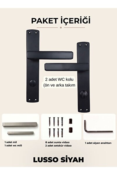 almital mobilya aksesuarları furniture accessories Mâner de ușă cu oglindă Lu...
