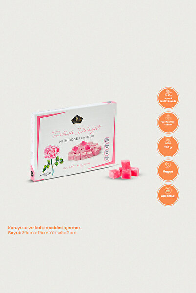 Çerez Pazarı Gül Aromalı Lokum 230gr