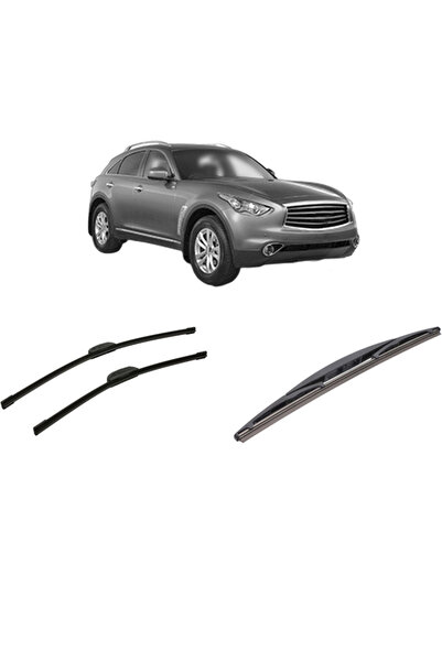 Bosch Σετ 3 υαλοκαθαριστήρων για INFINITI QX70 από το 2013-2014, για το μπροσ...