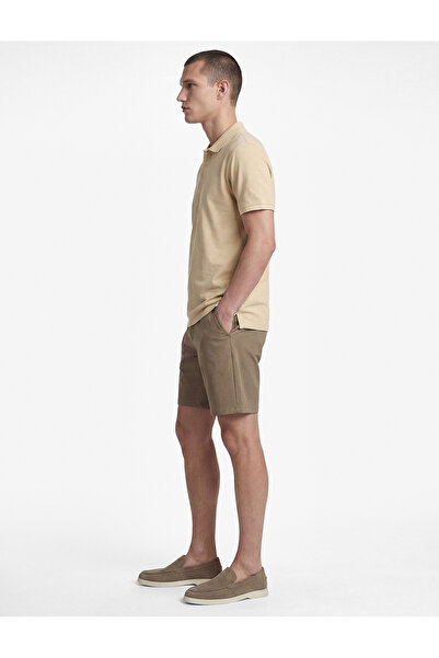 Koton Tricou cu mânecă scurtă, cu nasturi, cu guler polo, din țesătură de bum...