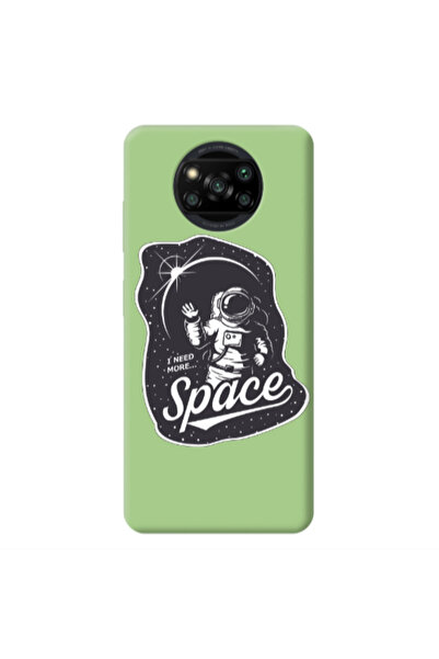 Other Xiaomi Poco X3 /X3 Pro I need more spacee Light Green Colored Silicone ...