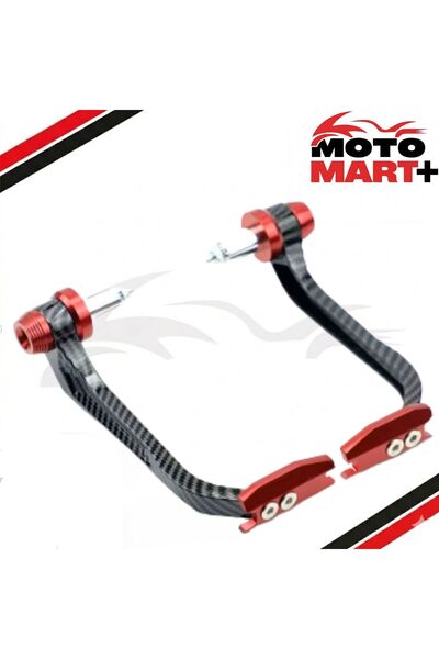 motomart+ Honda Sh125İ Karbon Desenli Kalın Manet Koruma Kırmızı Mktr1924