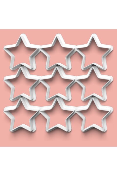 AKTASTORE Multi Dough Cutter Star Model Cookie and Sugar Dough Multi Cutter 6...