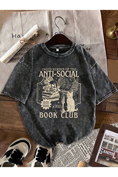 JANTIL MODA Vintage Washed Unisex Oversize T-Shirt – Street Fashion ⚡