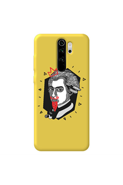 Other Xiaomi Redmi Note 8 Pro Bearded Yellow Colored Silicone TPU Θήκη