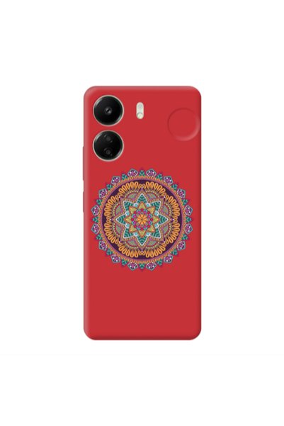 Other Xiaomi Redmi 13C Mandala D102 Red Colored Silicone TPU Θήκη