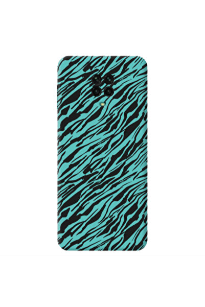 Other Xiaomi Redmi Note 9 Pro Black zebra Turquoise Colored Silicone TPU Θήκη