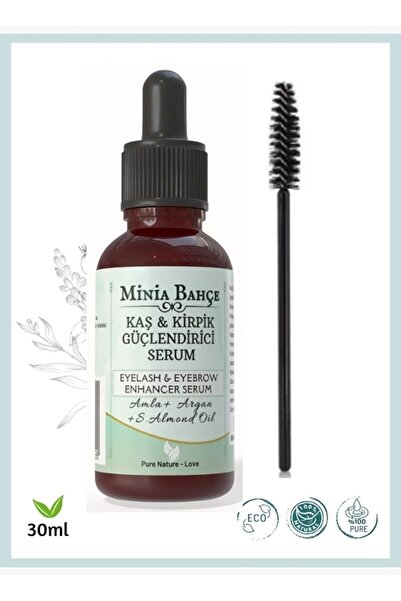 minia bahçe Eyebrow, Eyelash and Beard Care Serum – 30 ml (Brush Included)