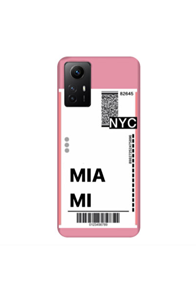 Other Xiaomi Redmi Note 12s Miami NYC Pink Colored Silicone TPU Θήκη