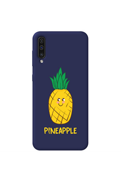 Other Samsung A70 Pineapple Dark blue Colored Silicone TPU Θήκη