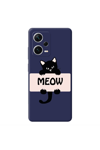 Other Xiaomi Poco X5 Meow Dark blue Colored Silicone TPU Θήκη